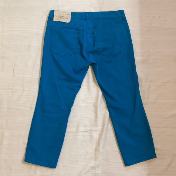 LOFT Teal Modern Crop Capris — Size 2 P NWOT - Picture 3 of 8